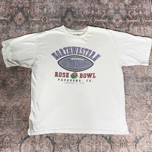 Vintage 1996 Northwestern Wildcats Rose Bowl Graphic Tee Size XL